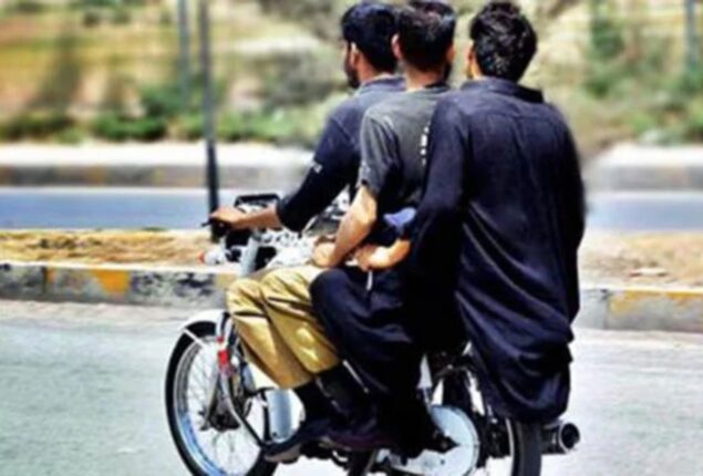 Pillion riding Karachi