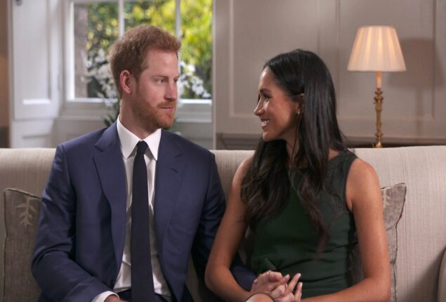Prince Harry walks in Meghan Markle’s footprints