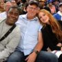 Jessica Chastain and Her Stepfather Attend Knicks Game and Pose with Tracy Morgan
