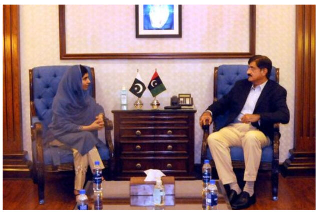 Malala discusses flood impact on education with CM Sindh