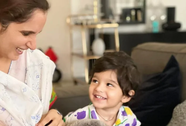 Sania Mirza, Supermom, Teaches Her Son How to Play Tennis