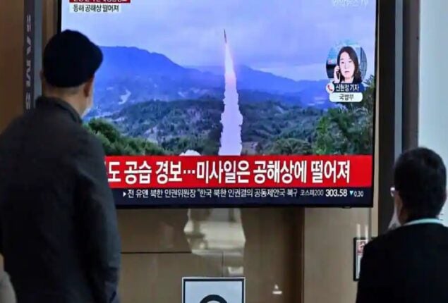 South Korea reports, North Korea fires 10 missiles