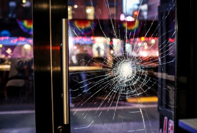 An investigation into a brick incident that occurred at a homosexual bar in New York City