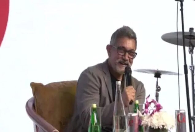Aamir Khan debuts new an all-grey look at Delhi event to talk future