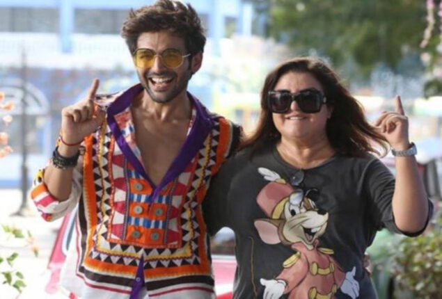 Farah Khan has a funny reaction to Kartik Aaryan’s ‘diet food’