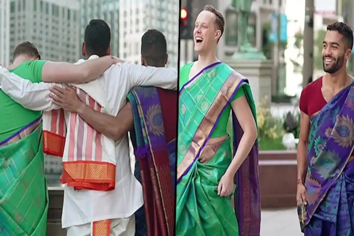 men wear saree