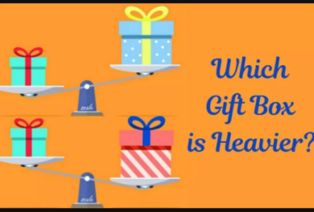 Optical Illusion: Find the heaviest gift box in 11 seconds