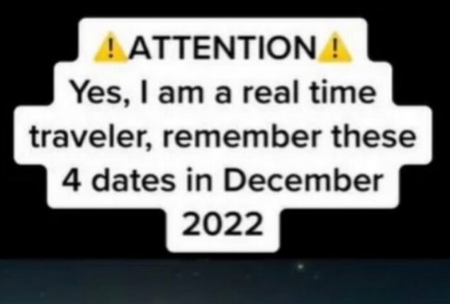 ‘Time-traveler from 2671’ predicts ‘major things’ in December