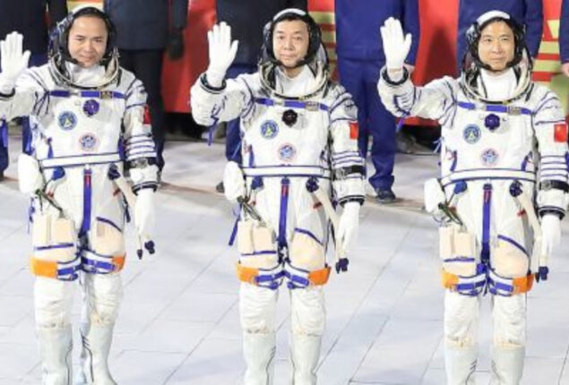 Chinese astronauts arrive at space station in historic mission