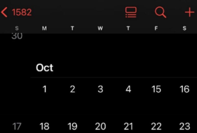 October 1582