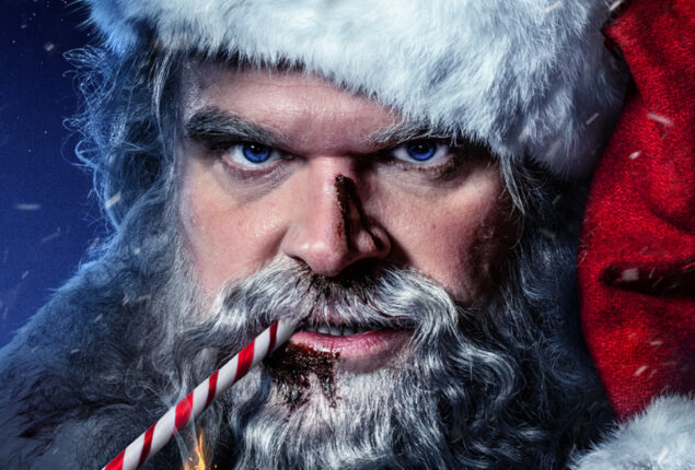 David Harbour’s ‘Violent Night’ poster has a Christmas Bite