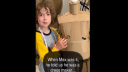 6-year-old fashion designer impresses netizens. Watch