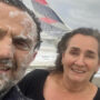 Couple selfie after plane incident goes viral