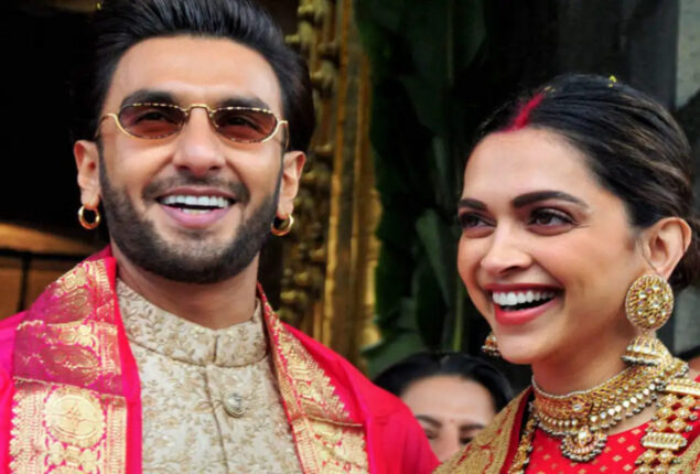 Ranveer Singh surprises ‘busy’ Deepika Padukone on their wedding anniversary