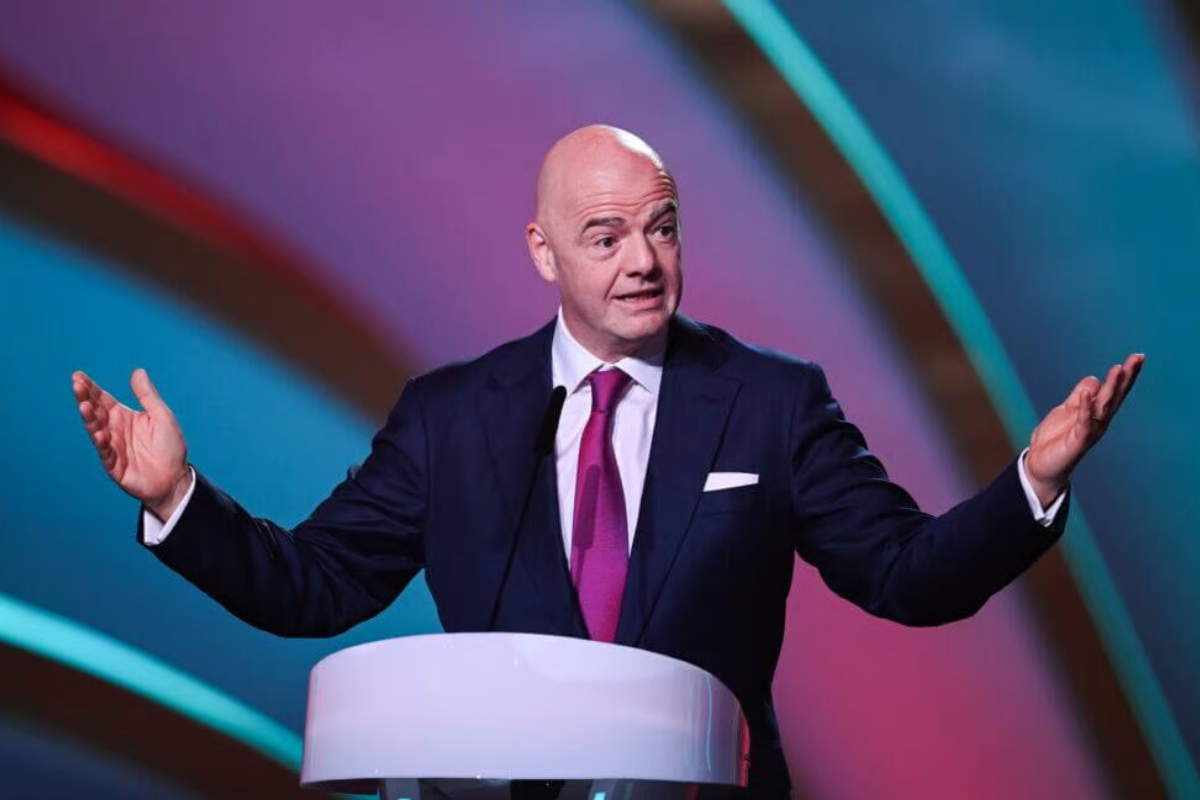 President Gianni Infantino of FIFA will run unopposed for a third term
