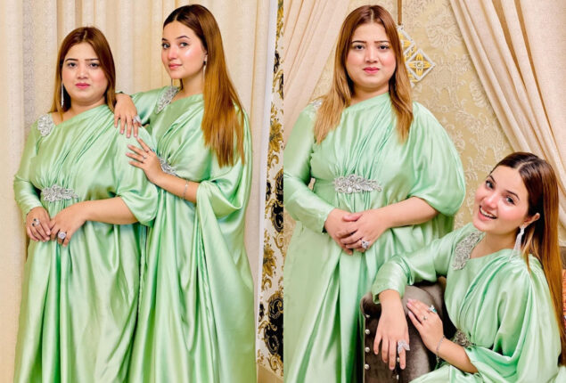 Tiktok star Rabeeca Khan twinning with her mother
