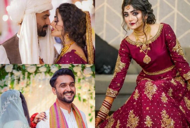 Adorable wedding pictures of YouTuber Raza Samo and Moona