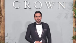 Humayun Saeed steals spotlight At The Crown Premiere