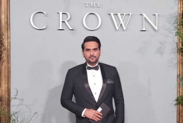 Humayun Saeed steals spotlight At The Crown Premiere
