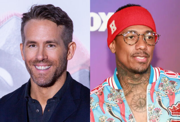 Ryan Reynolds reacts when Nick Cannon announces baby No. 11