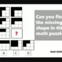 Math Riddles: Solve the challenging missing-shape puzzles