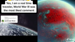 Time traveller says to have World War III start and end pictures