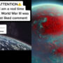 Time traveller says to have World War III start and end pictures