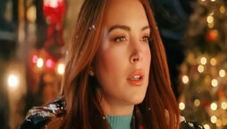 Falling For Christmas: Lindsay’s music video recalls Mean Girls