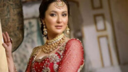 Hania Aamir flaunts her beauty in a regal bridal outfit