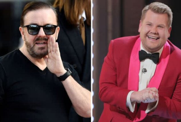 James Corden responds to criticism for a joke that is nearly identical to Ricky Gervais