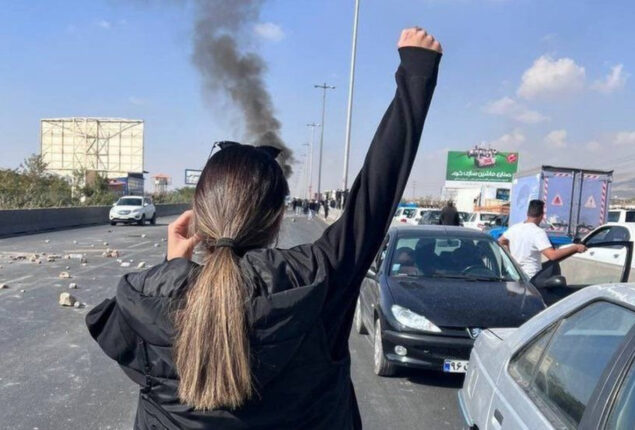 Iranian police shoots on mourners of female protester