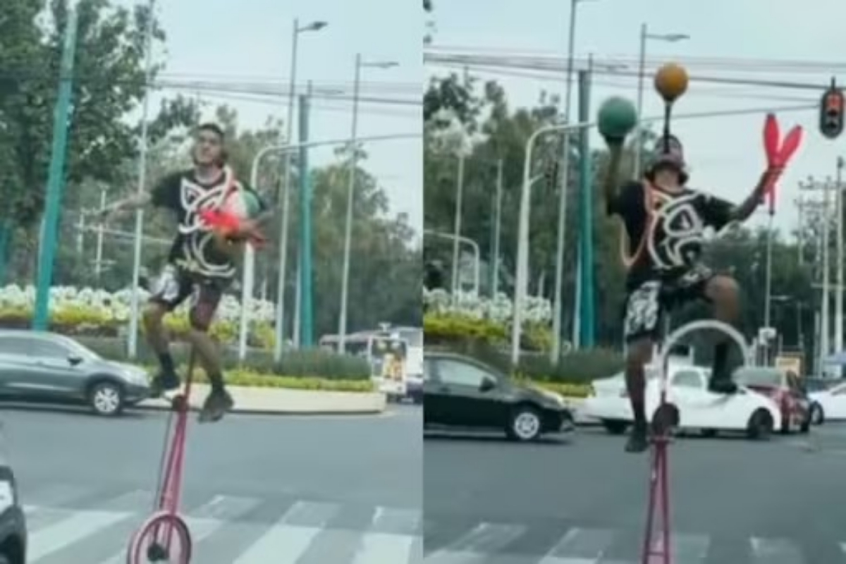 Man Rides One-Wheel