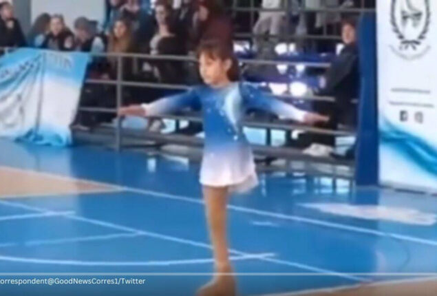 Nothing is impossible: One-legged girl glides effortlessly