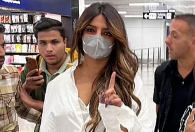 Priyanka Chopra gives old vibes as she lands in Delhi airport