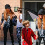 Shakira steps out as she takes her children to karate class
