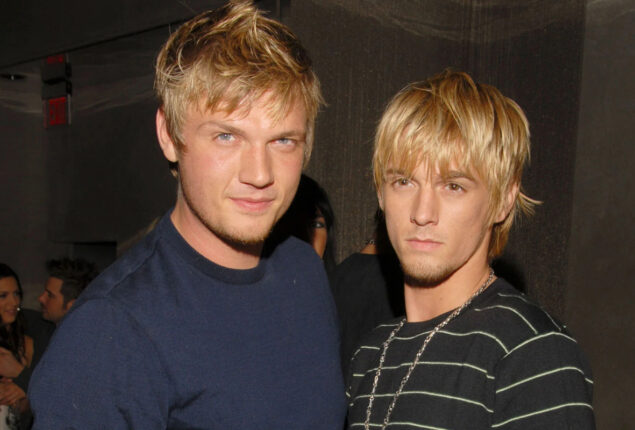 Nick Carter Cries as Backstreet Boys Honor Aaron Carter onstage in London
