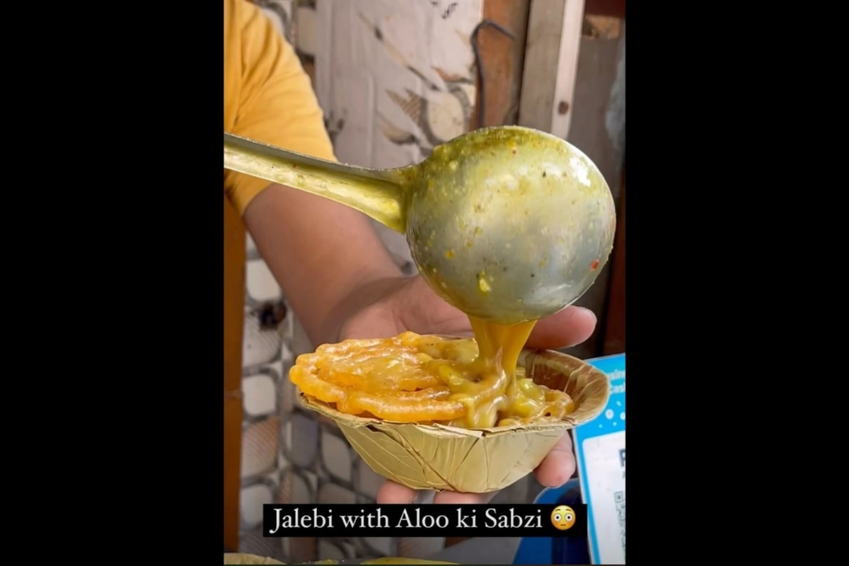 jalebi with aloo sabzi