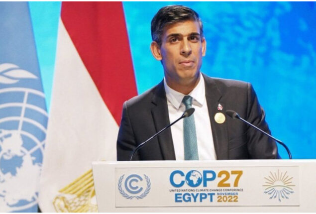 Rishi Sunak says Ukraine is a reason to act quickly on climate change