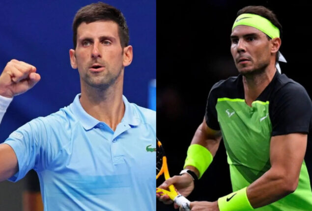 Nadal and Djokovic were placed in separate groups for the ATP Finals