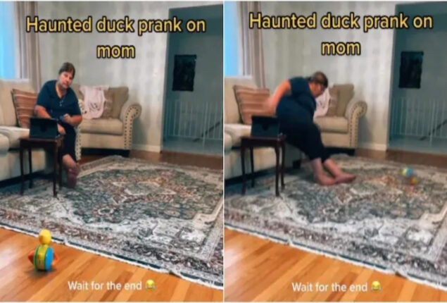 Woman Ghost prank on mom went Viral