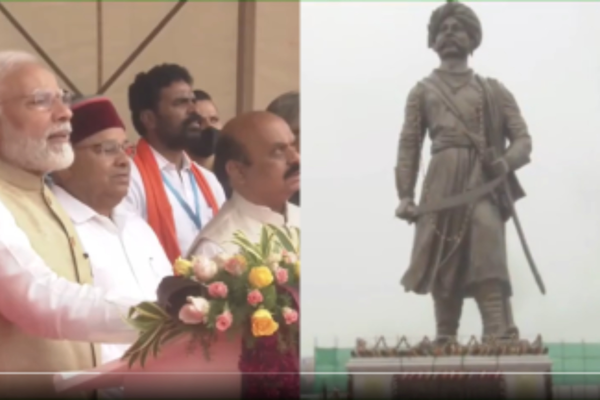 India's PM Modi dedicates a statue of Bengaluru's founder