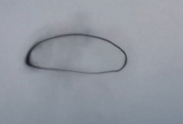 Massive dark ring causes sky terror alien UFOs exist