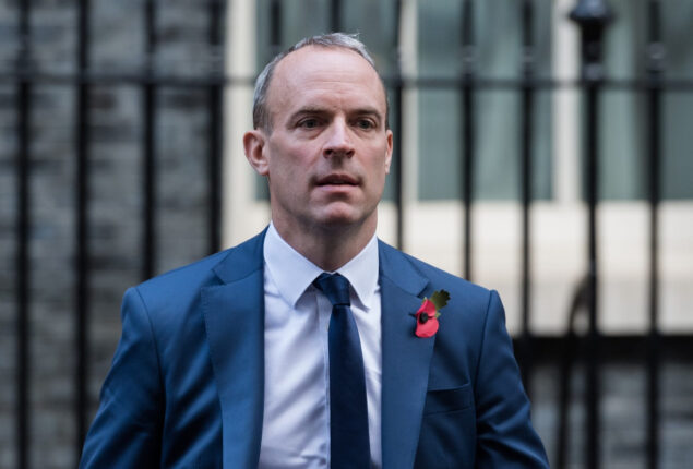 Dominic Raab accuses of being aggressive
