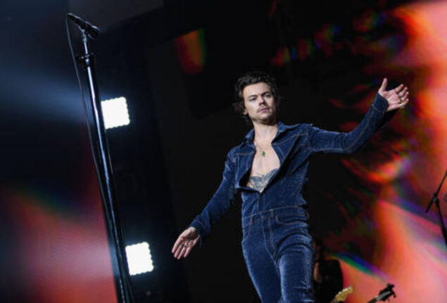 Harry Styles helps a fan reveal the gender of an unborn child