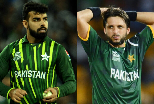 Shahid Afridi’s previous mark for Pakistan’s most T20 wickets is broken by Shadab Khan