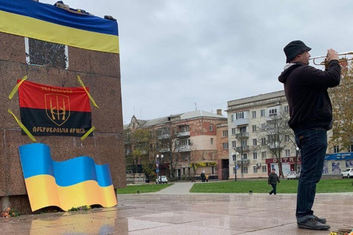 Inside the city liberates from the Russians