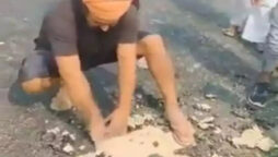Pilibhit man break 3.8 crore road with bare fist to expose corruption