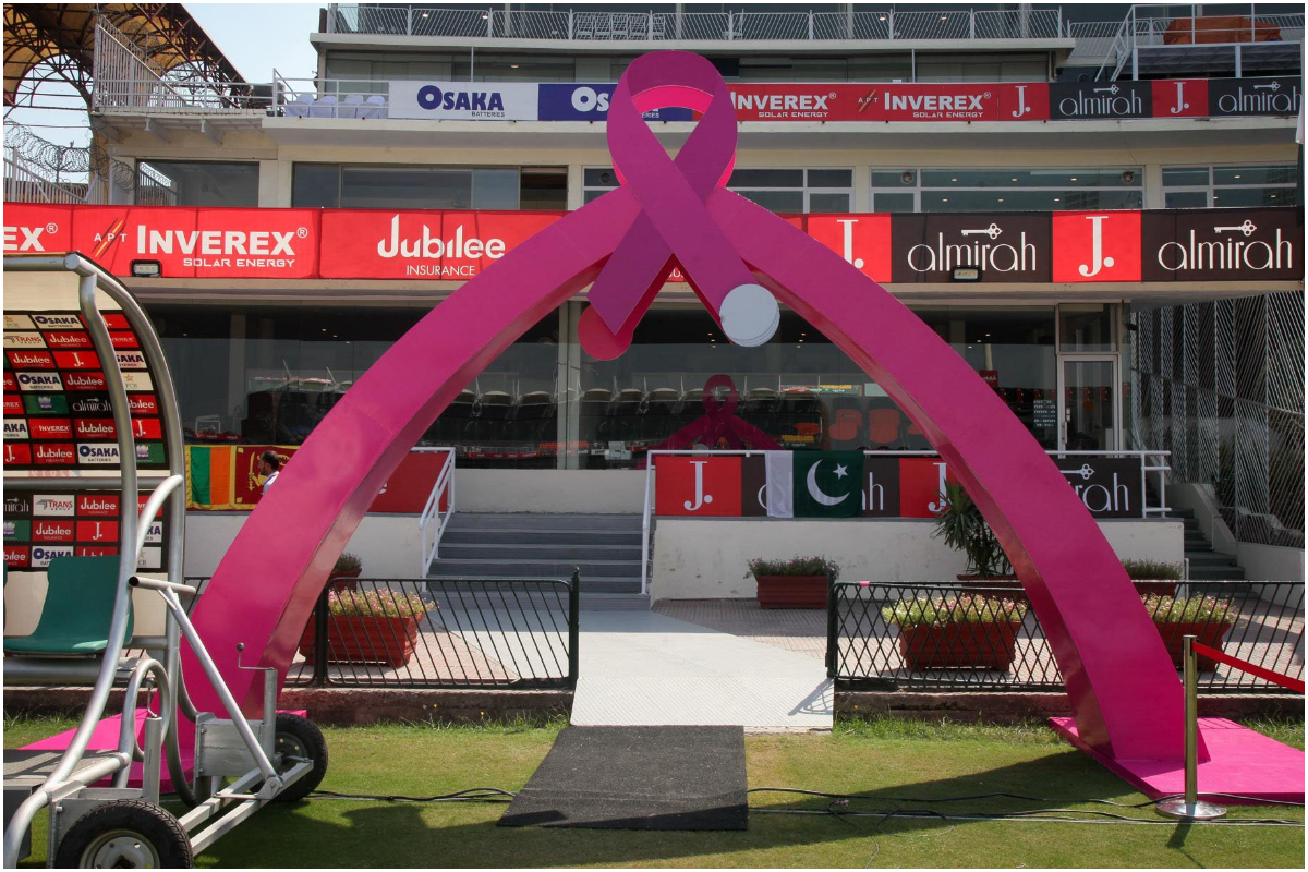 During the third T20I between Pakistan and Ireland, Gaddafi Stadium will turn pink