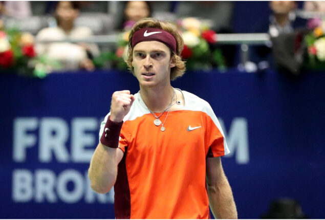During the ATP Finals, Rublev defeated Medvedev in the Red Group