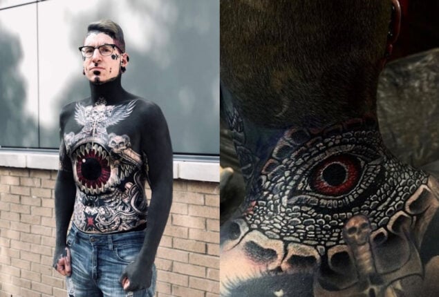 95% tattooed dad shares 11-year-old ‘worst ever’ piece